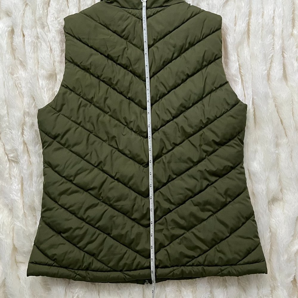 Gap Womens Puffer Vest Small Olive Green - Picture 3 of 10
